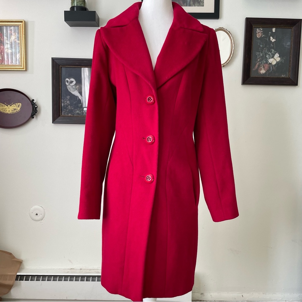 Kristen Blake Studio Collection Red Wool blend coat